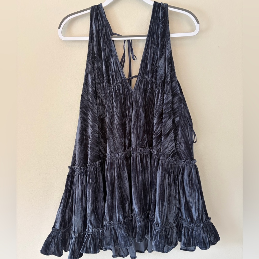 DARK BLUE Pleated Swing Dress | Free People